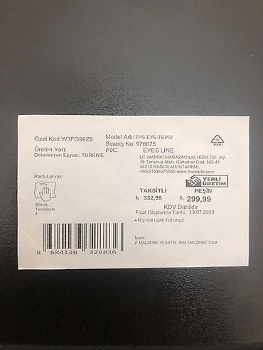 Göz muncuğu: LCW HOME dan alinan miniatur dekorativni padnos yenidir hec islenmeyib — 4
