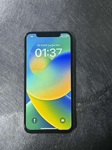 Apple iPhone: IPhone X, 64 GB, Ağ, Qırıq — 1
