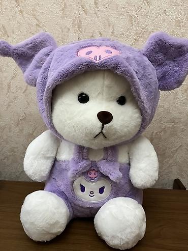 Yumşaq oyuncaqlar: Bənövşəyi yumşaq oyuncaq ayı - Model: Kuromi motivli ayı - Rəng — 1