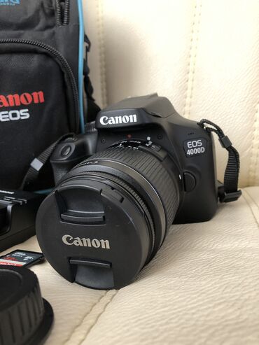 canon mark 3 qiymeti: İdeal vəziyyətdə Canon 4000d fotoaparatı satılır. Şəkillərdə göründüyü
