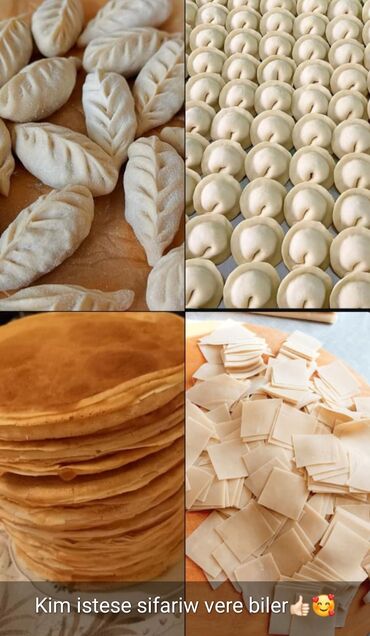 Sifarişlə hazır yeməklər: Xəngəl və ev yeməkləri üçün əl işi xəmir məhsulları və şirniyyatlar — 2