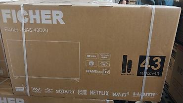 Yeni Televizor Riffle LED ekran 43" 4K (3840x2160), Rayonlara çatdırılma, Pulsuz çatdırılma