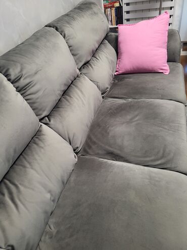 Home & Garden: Three-seat sofas, color - Grey, Used