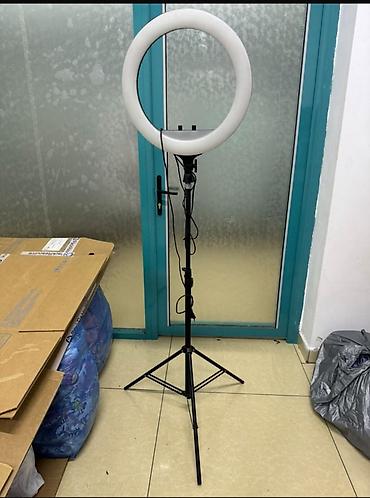 mobile stand: Кольцевая LED‑лампа с регулируемой стойкой - - Равномерное мягкое — 1