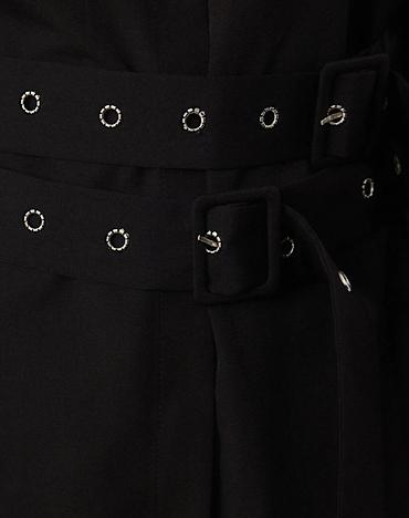 koynəylər: 👕 Qara kəmərli oversize qadın köynəyi – ikili kəmər modeli {40dan 48 — 3