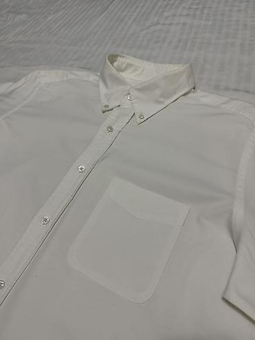белоснежная рубашка: Мужская рубашка, XL, Uniqlo, Б/у, цвет - Белый, Самовывоз, Платная доставка — 3