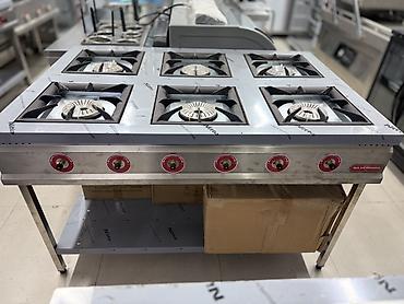 Для кафе, ресторанов: Профессиональная газовая плита Silverinox на 6 конфорок - Тип — 2