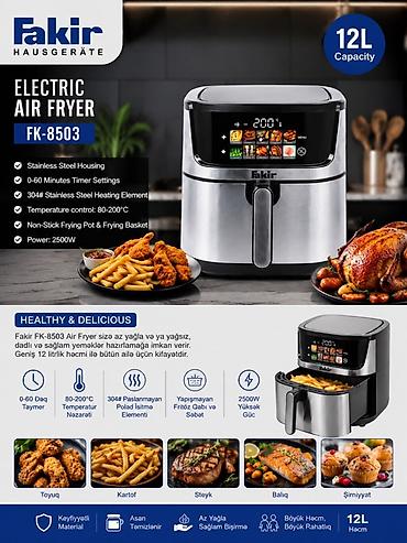 samavar boyuk: Fakir Hausgeräte FK-8503 Elektrik Air Fryer – 12L - 12 litr geniş — 1