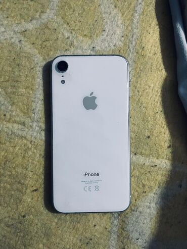 газовой плита: IPhone Xr, Колдонулган, 64 ГБ, White Titanium, Каптама, 100 %