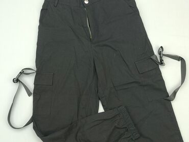eleganckie bluzki do czarnych spodni: Spodnie Cargo Damskie, L, stan - Bardzo dobry