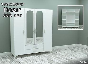 Dolablar: Açılan, 2 qapılı Düz dolab, Qarderob, paltar dolabı — 8