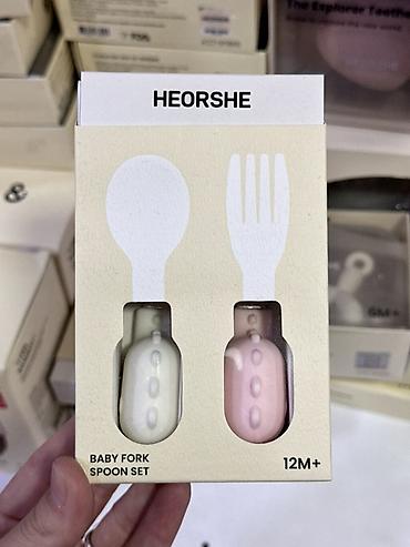 вилы: Набор детских столовых приборов HEORSHE — Baby Fork & Spoon Set — 1