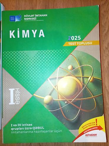 Testlər: Məhsul: DİM “Test Toplusu 2025” – Kimya və Biologiya, I hissə — 2