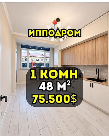 1 комната, 48 м², Ипподром Элитка, 1 этаж, Свежий ремонт