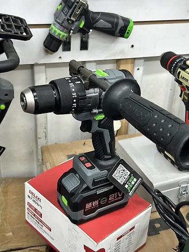 panasonic eneloop: Аккумуляторная ударная дрель-шуруповерт 21V - Питание: литий-ионный — 1