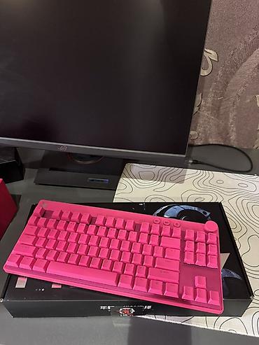 Игровой комплект в розовом стиле + беспроводная мышь Состав: - — 5