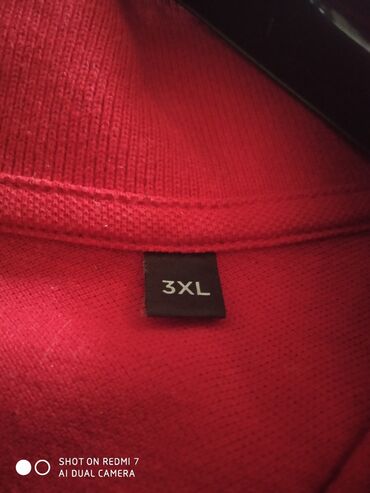 prugaste majice: T-shirt 3XL (EU 46), color - Red