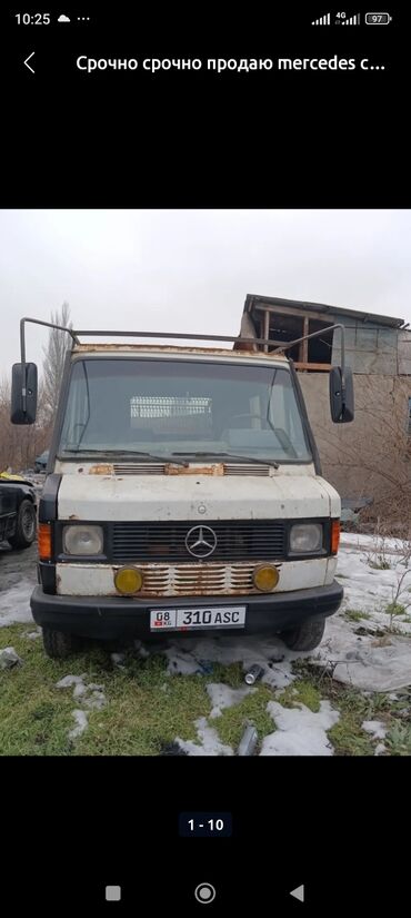 двускат спринтер бортовой: Легкий грузовик, Mercedes-Benz, Дубль, 3 т, Б/у