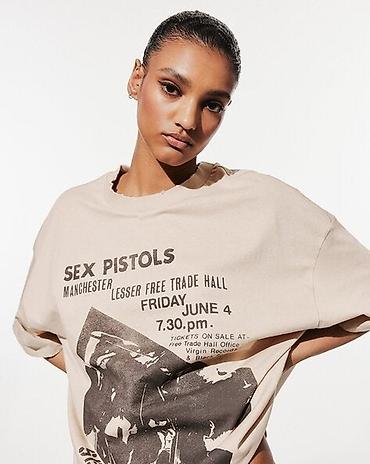 футболка acdc bershka: Футболка унисекс с принтом Sex Pistols Покупалась в Германии в H&M — 3