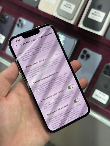 core: IPhone 13 Pro, Б/у, 128 ГБ, Графит, Защитное стекло, Чехол, Кабель, В рассрочку, 94 % — 6