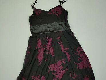 czarna sukienki midi na ramiączkach: Sukienka, S, stan - Dobry