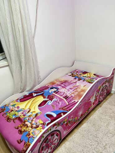 кровать для принцессы: Односпальная кровать, Для девочки, Б/у