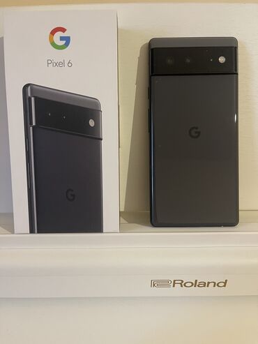 Google: Google Pixel 6, Б/у, 128 ГБ, цвет - Черный, 1 SIM, eSIM