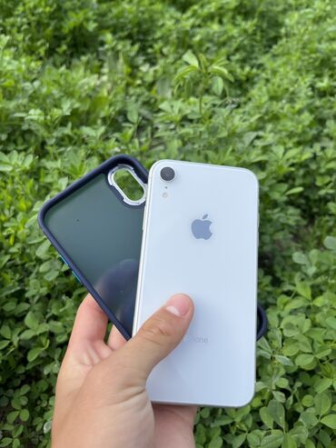 продаю микрофон: IPhone Xr, Б/у, 128 ГБ, Белый, Чехол, 79 %
