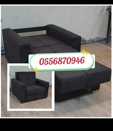 Divanlar: Divan-kravat, Yeni, Açılan, Bazalı, Vеlur parça, Pulsuz çatdırılma — 2