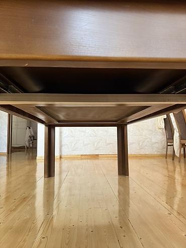 stul ustu: Qonaq masası, İşlənmiş, Açılan, MDF, Kvadrat masa — 3