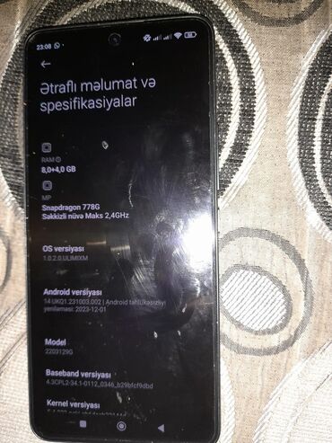 Mobil telefon və aksesuarlar: Xiaomi Mi 12 Lite, 128 GB, rəng - Qara, 
 Barmaq izi, İki sim kartlı, Sənədlərlə