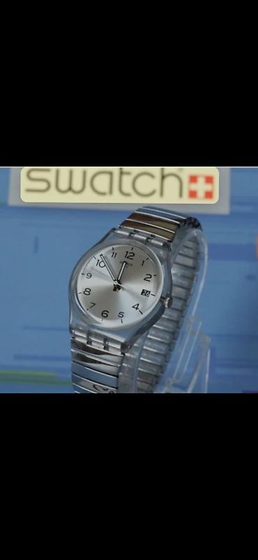 часы swatch: Swatch qol saatı - Brend: Swatch - Korpus: şəffaf/gümüşü tonlarda — 1