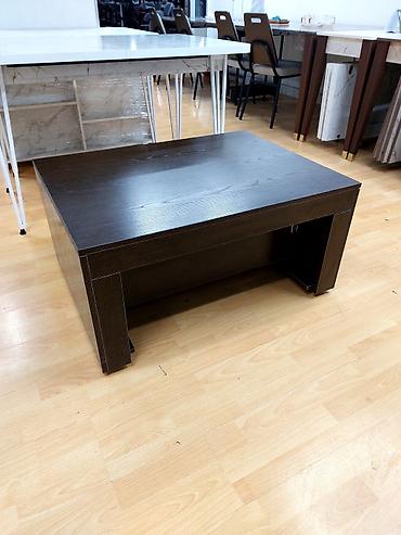 study table: Журнально-обеденный стол "Стамбул" на колёсиках. В собранном виде — 9