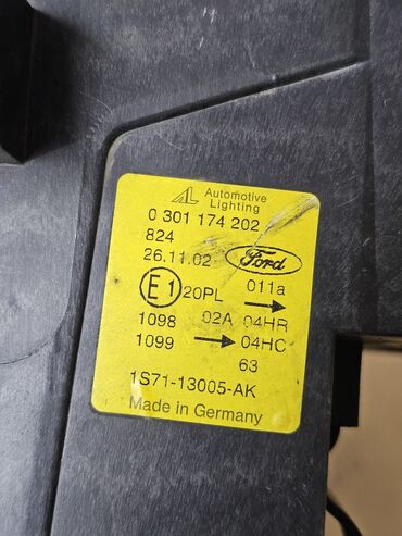 Передние фары: Передняя правая фара Ford 2003 г., Б/у, Оригинал, Германия at lalafo.kg — 10 Передние фары: Передняя правая фара Ford 2003 г., Б/у, Оригинал, Германия — 10