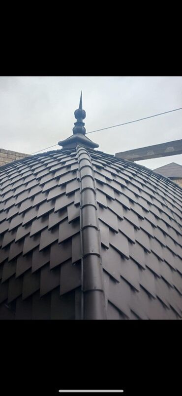 Çerepitsa: Metal dam örtükləri, rəng - Yaşıl — 24