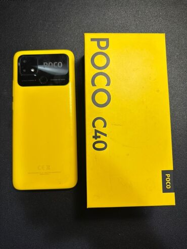 Poco: Poco C40, Б/у, 64 ГБ, цвет - Желтый, 2 SIM