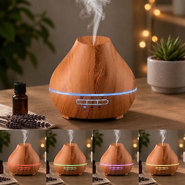 raketna pec iskustva: Aroma difuzer/ovlaživač vazduha sa efektom drveta - Ultrazvučna — 2