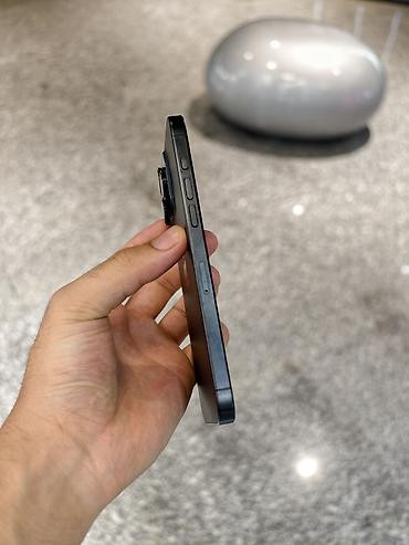 iphone cable: IPhone 15 Pro Max, Б/у, 256 ГБ, Black Titanium, Защитное стекло, Чехол, 86 % — 2
