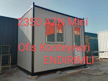 konteyner evler azerbaycanda: 3 x 2 olcude metalkonstruksiya mini ofis konteyner,her kes ucun