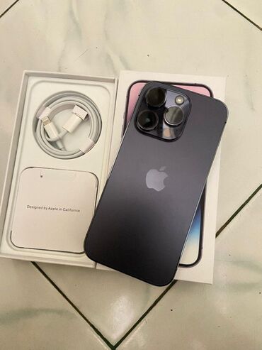 Информатика: IPhone 14 Pro, 256 ГБ, Deep Purple, Гарантия, Face ID, С документами