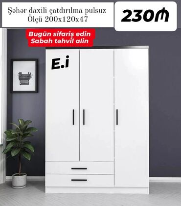 Dolablar: Açılan, 4 qapılı Düz dolab, Qarderob, paltar dolabı