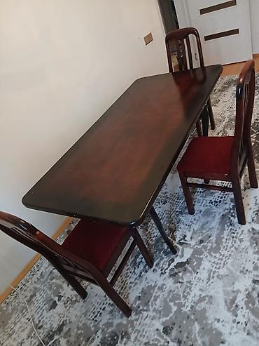 bag stol stullari: Masa desti 4 stulu ile birlikde şekilde yoxdur biri amma 4 ededir — 1