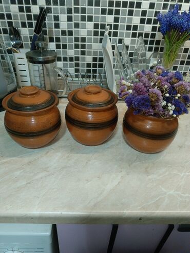 глиняная посуда бишкек: Цена за три горшочка.Три горшочка для запекания в духовке,глиняные.у