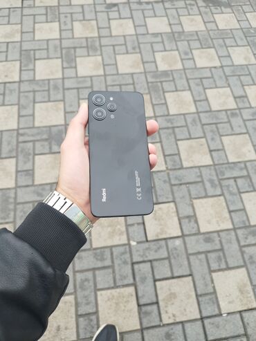 Xiaomi: Xiaomi Redmi 12, 256 GB, rəng - Qara, 
 Düyməli, Barmaq izi, Face ID