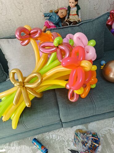 детски комбинезон: Цветы из шариков на заказ в любых расцветках! Букет из 7 цветков