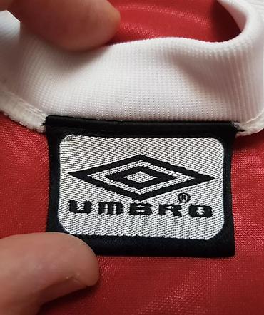 Kişi geyimləri: Futbolka, Umbro, L, rəng - Qırmızı — 5