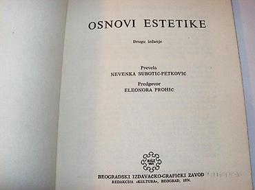 cube: Šarl LaloOsnovi ESTETIKEBIGZ, 1974. II izdanjeMek povez, 80 str 20 — 1