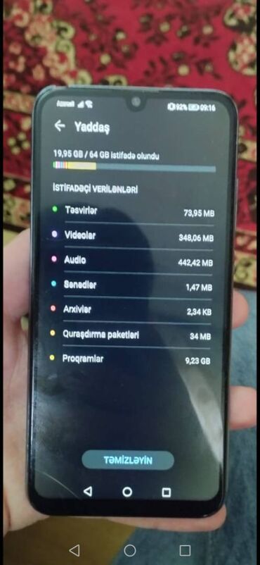 Honor: Honor 10 Lite, 64 GB, rəng - Mavi, Sensor, Barmaq izi, İki sim kartlı