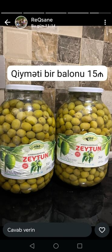 Соусы и специи: Məhsul: Konservləşdirilmiş zeytun və marinadlaşdırılmış şampinyon