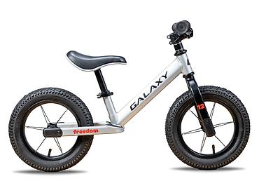 starke 36: Balance bike 12" GALAXY FREEDOM – siva/crna Balans bicikl bez pedala — 2